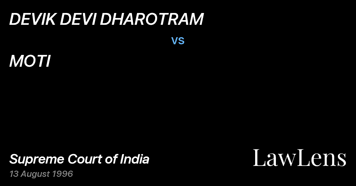 Preview image for DEVIK DEVI DHAROTRAM vs. MOTI