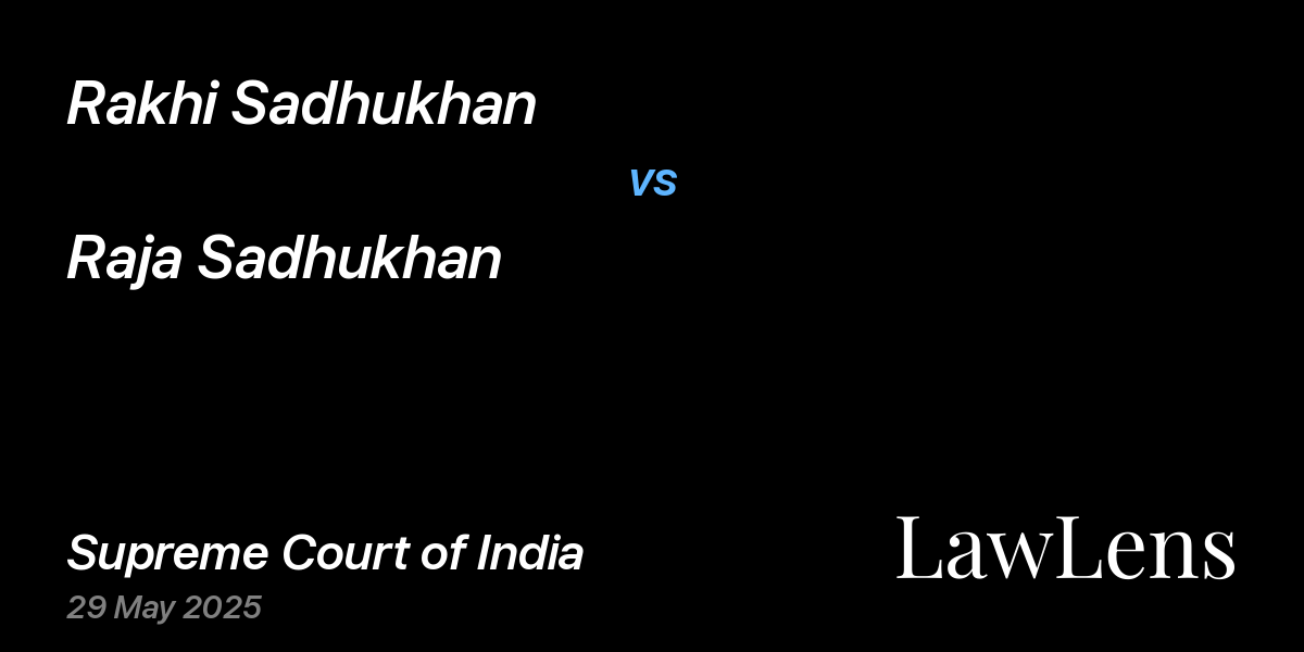 Preview image for Rakhi Sadhukhan vs. Raja Sadhukhan