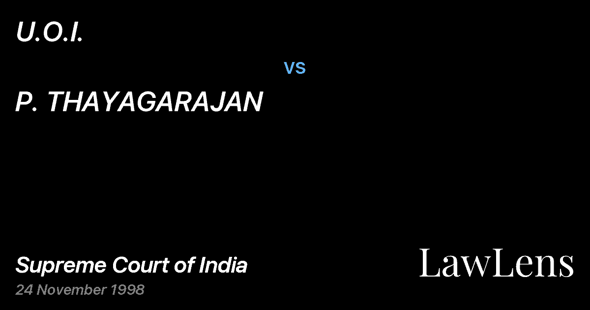 Preview image for U.O.I. vs. P. THAYAGARAJAN