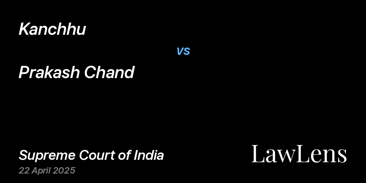 Preview image for Kanchhu vs. Prakash Chand