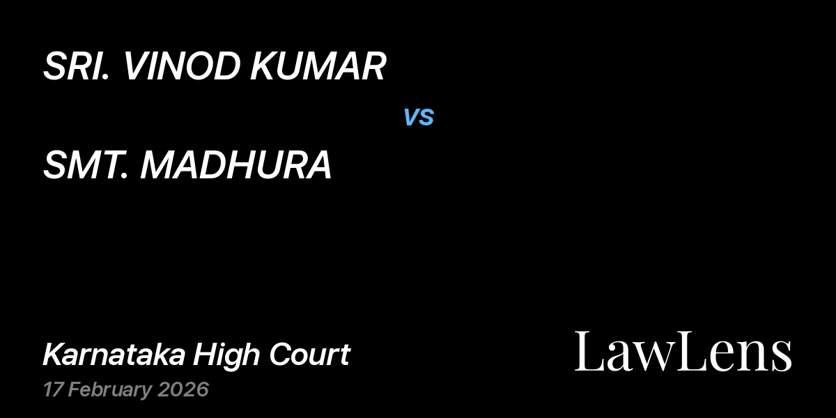 Preview image for SRI. VINOD KUMAR vs. SMT. MADHURA