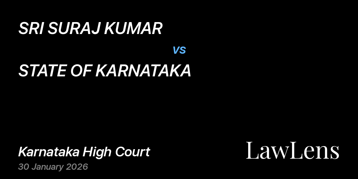 Preview image for SRI SURAJ KUMAR vs. STATE OF KARNATAKA