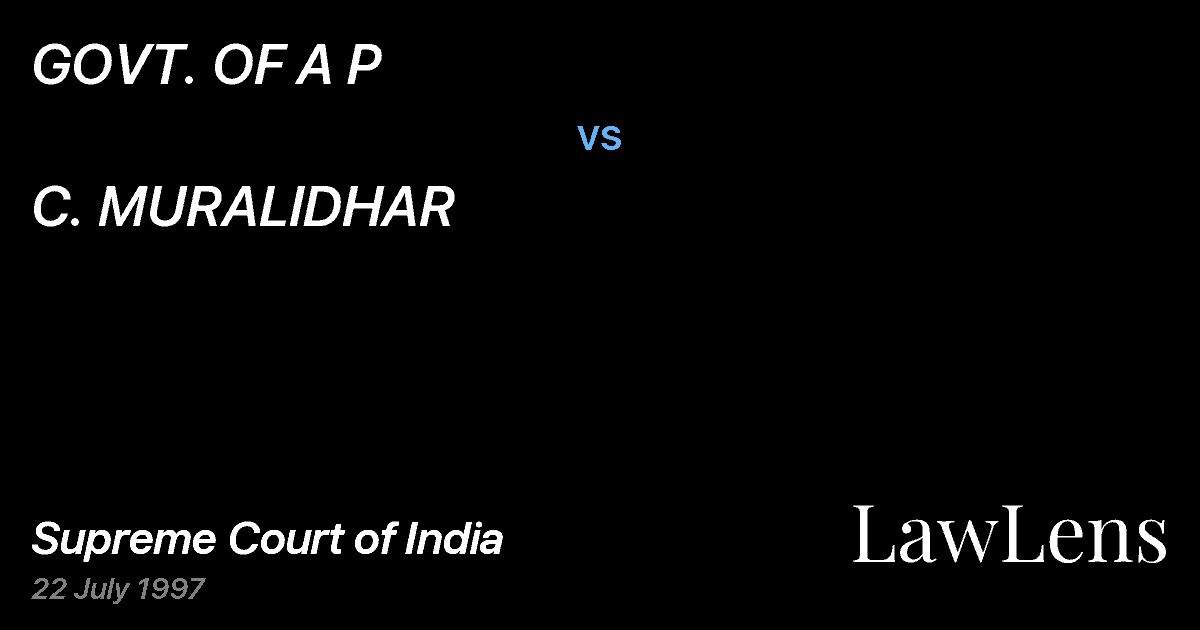 Preview image for GOVT. OF A P vs. C. MURALIDHAR