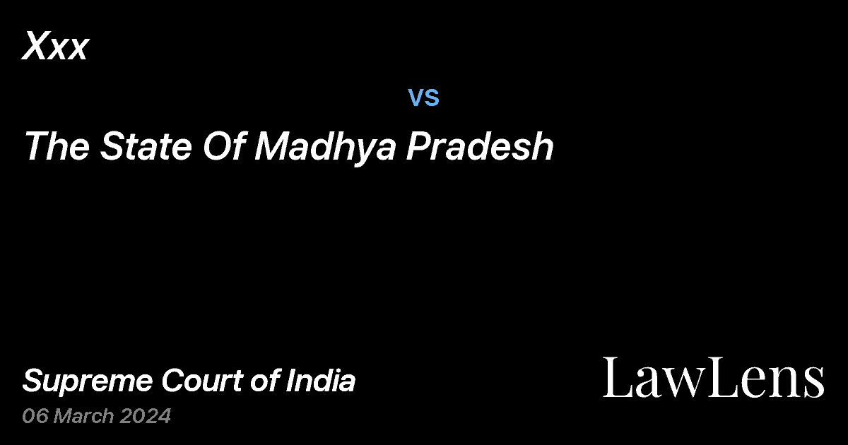 Preview image for Xxx vs. The State Of Madhya Pradesh