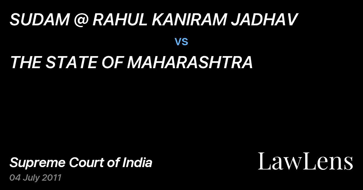 Preview image for SUDAM @ RAHUL KANIRAM JADHAV vs. THE STATE OF MAHARASHTRA