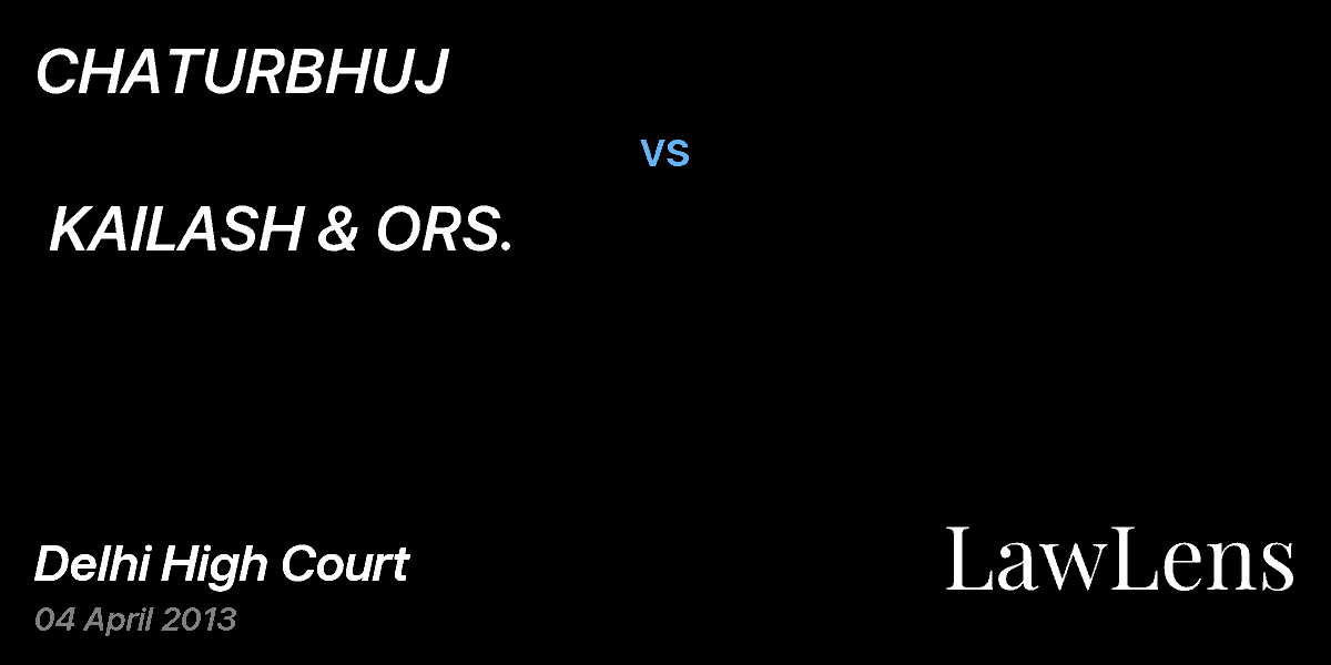 Preview image for CHATURBHUJ vs. KAILASH & ORS.