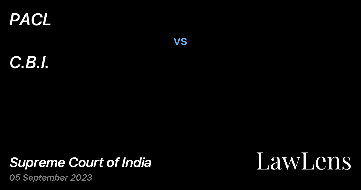 Preview image for PACL vs. C.B.I.