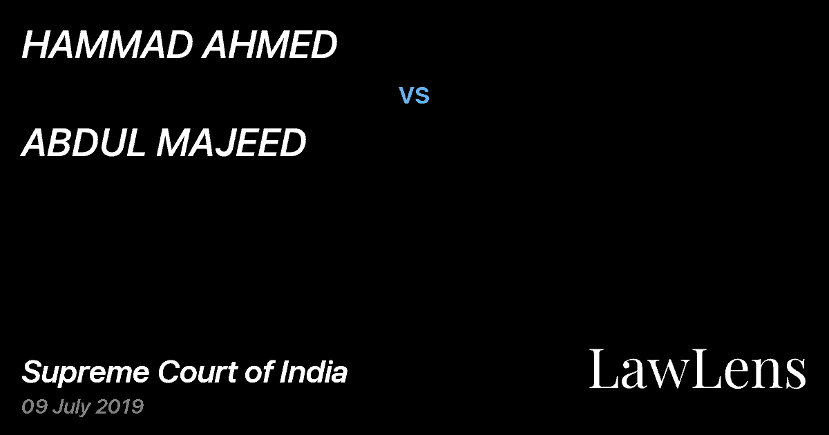 Preview image for HAMMAD AHMED vs. ABDUL MAJEED