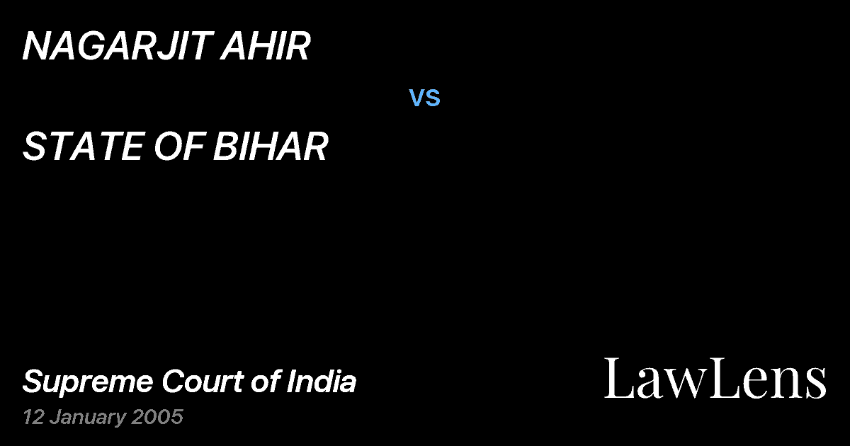 Preview image for NAGARJIT AHIR vs. STATE OF BIHAR