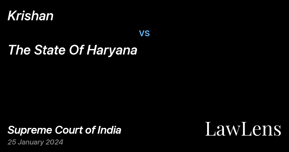 Preview image for Krishan vs. The State Of Haryana
