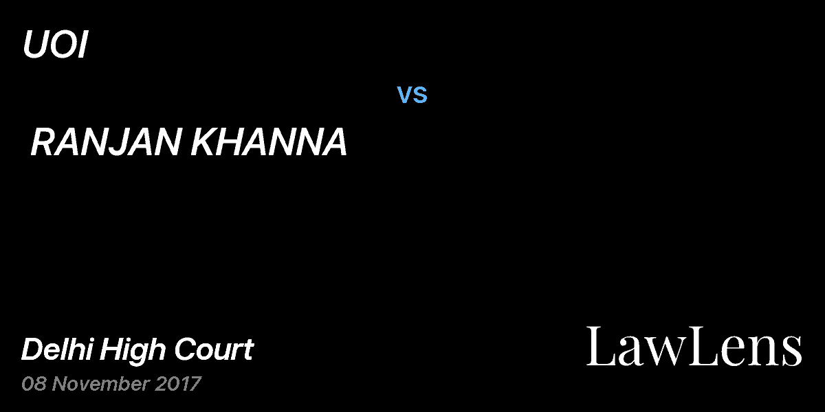 Preview image for UOI  vs.  RANJAN KHANNA