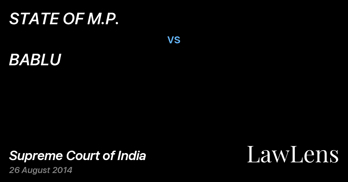 Preview image for STATE OF M.P. vs. BABLU