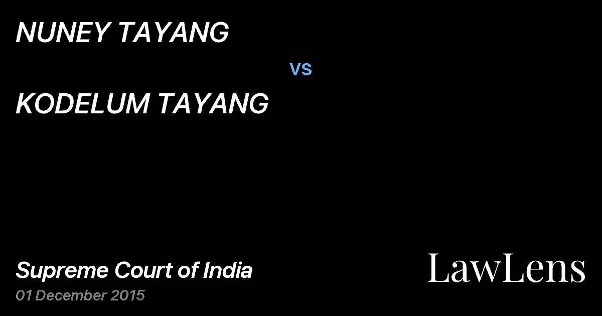 Preview image for NUNEY TAYANG vs. KODELUM TAYANG