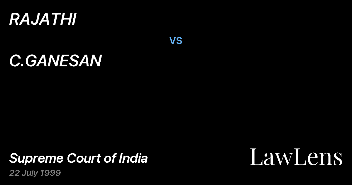 Preview image for RAJATHI vs. C.GANESAN