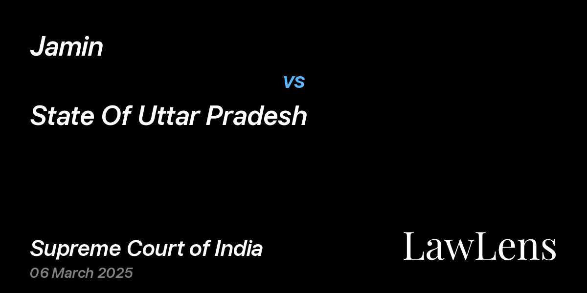 Preview image for Jamin vs. State Of Uttar Pradesh