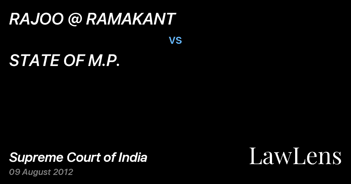 Preview image for RAJOO @ RAMAKANT vs. STATE OF M.P.