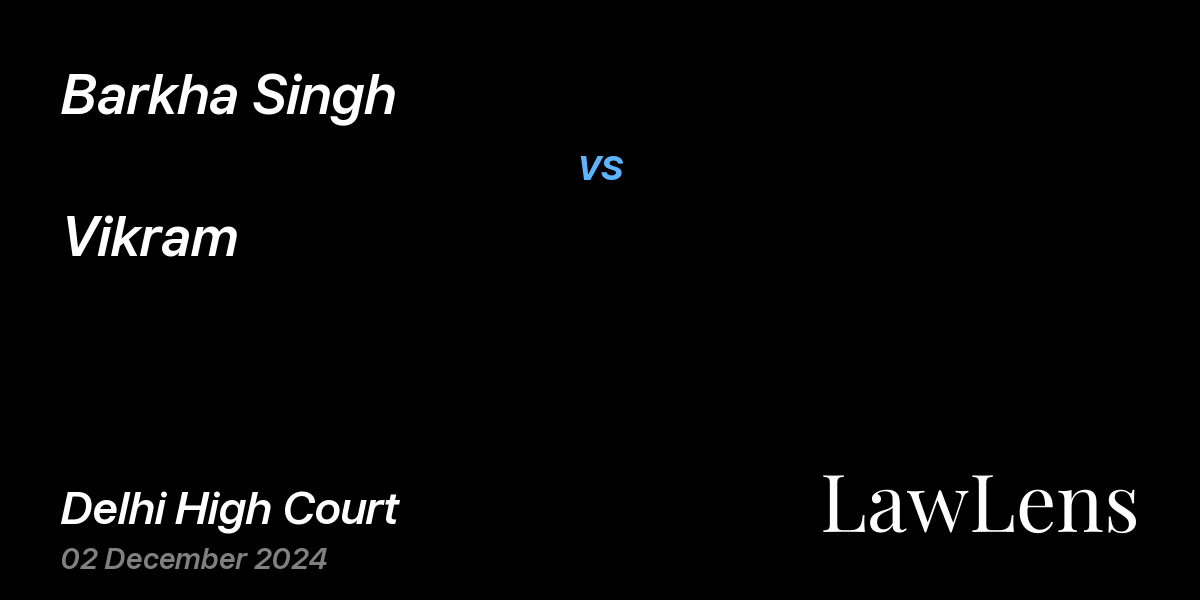 Preview image for Barkha Singh vs. Vikram