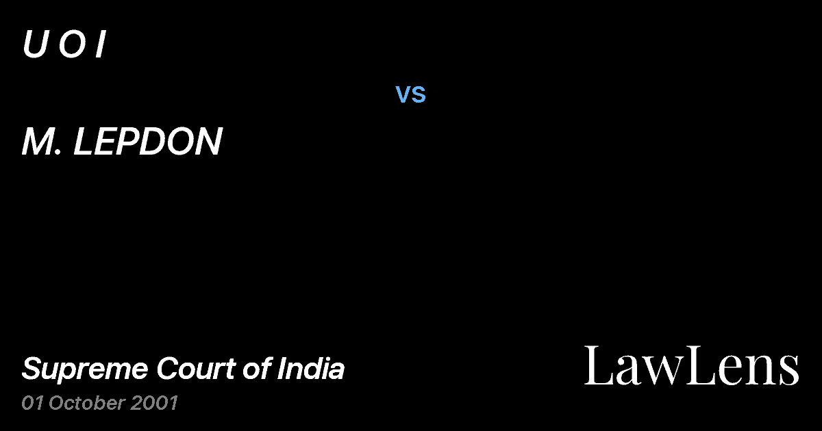 Preview image for U O I vs. M. LEPDON
