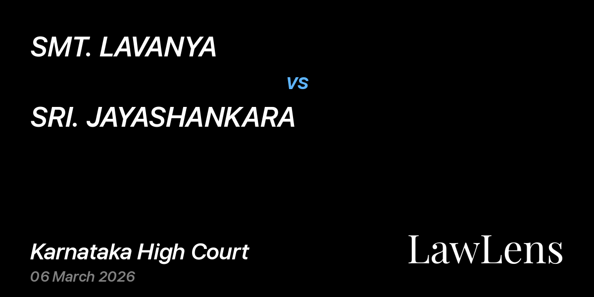 Preview image for SMT. LAVANYA vs. SRI. JAYASHANKARA
