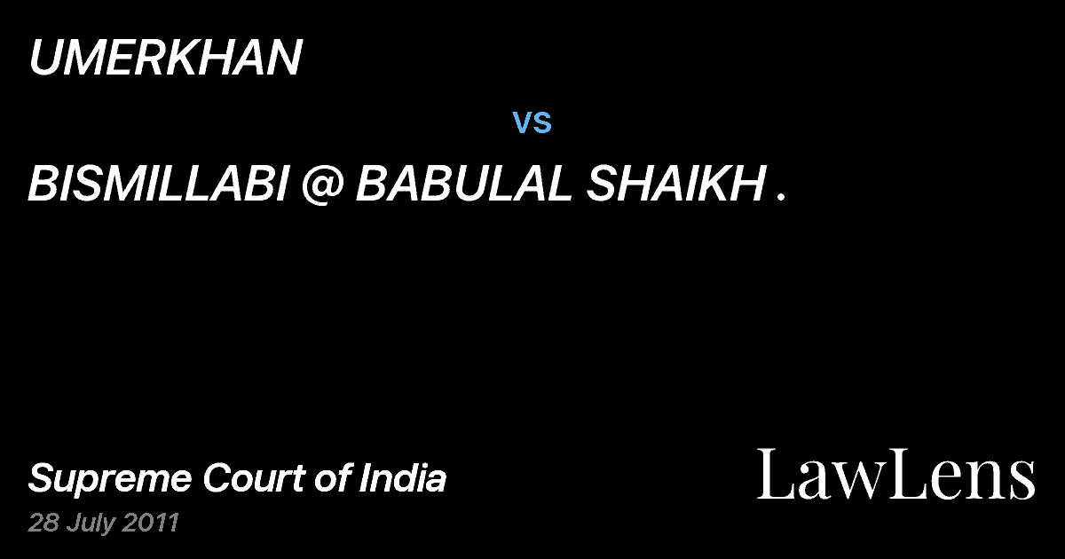 Preview image for UMERKHAN vs. BISMILLABI @ BABULAL SHAIKH .
