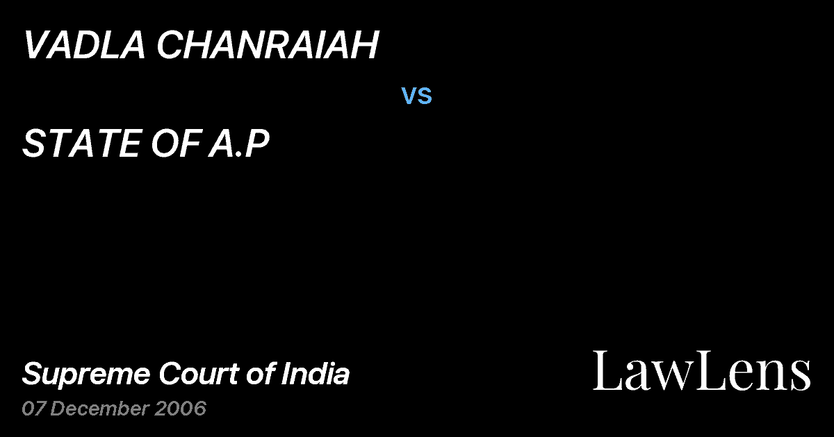 Preview image for VADLA CHANRAIAH vs. STATE OF A.P