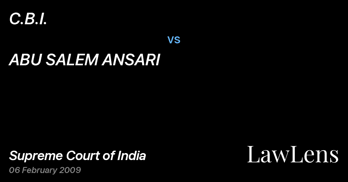 Preview image for C.B.I. vs. ABU SALEM ANSARI