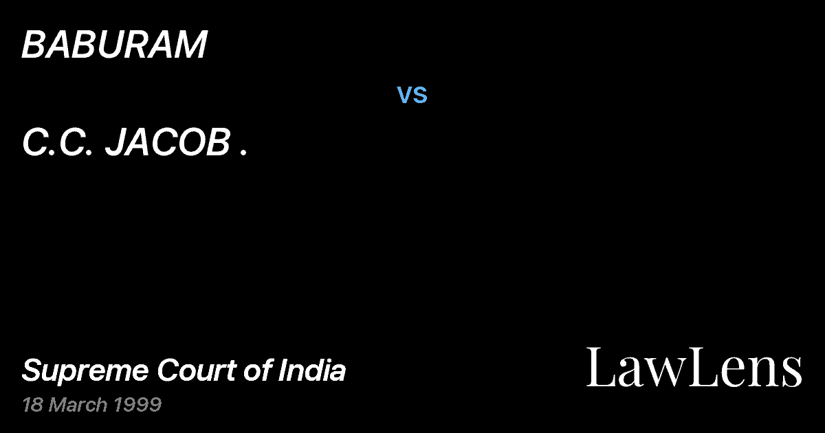 Preview image for BABURAM vs. C.C. JACOB .