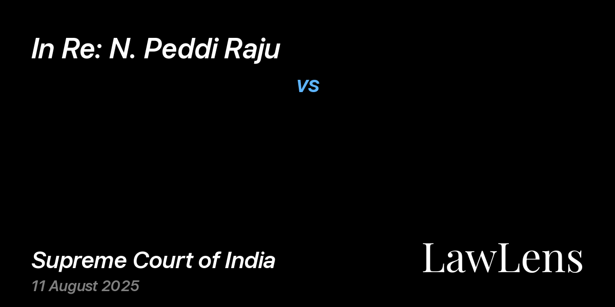 Preview image for In Re: N. Peddi Raju vs. NaN