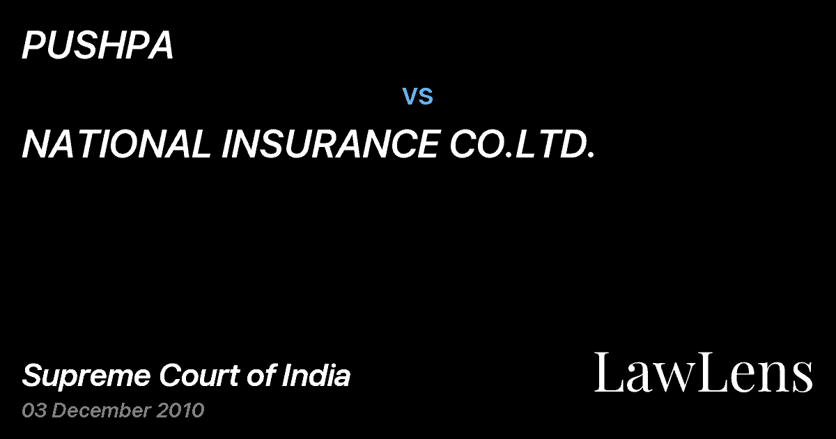 Preview image for PUSHPA vs. NATIONAL INSURANCE CO.LTD.