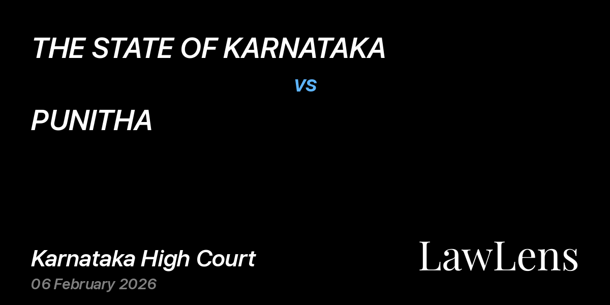 Preview image for THE STATE OF KARNATAKA vs. PUNITHA