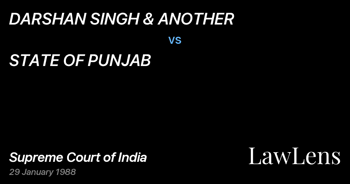 Preview image for DARSHAN SINGH & ANOTHER vs. STATE OF PUNJAB