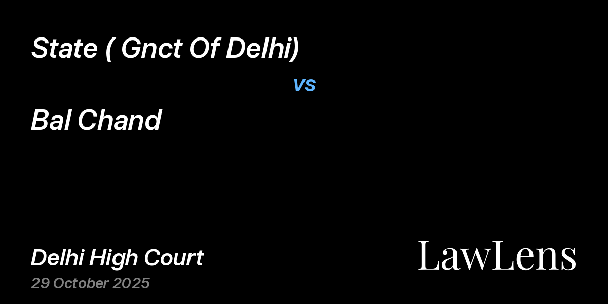 Preview image for State ( Gnct Of Delhi) vs. Bal Chand