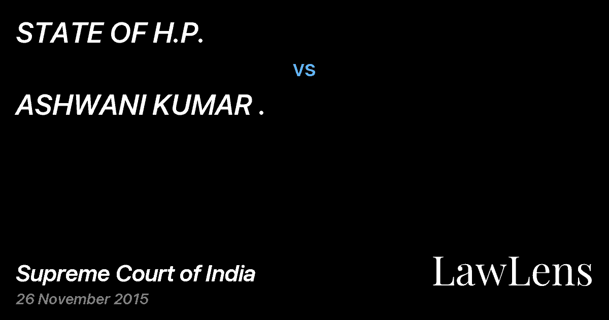 Preview image for STATE OF H.P. vs. ASHWANI KUMAR .
