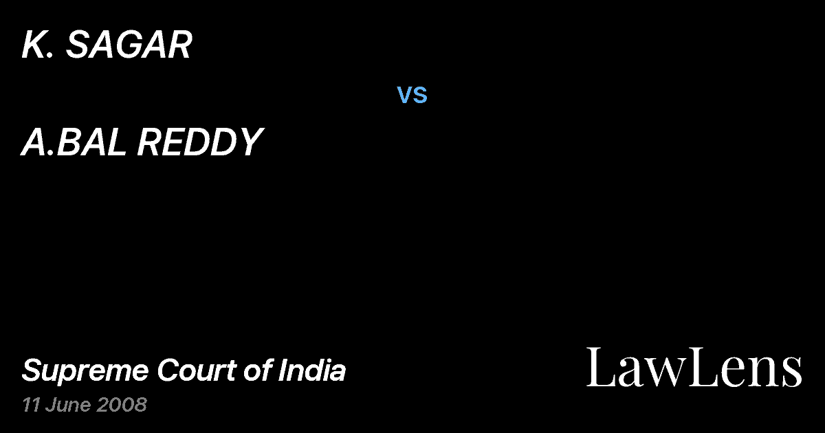 Preview image for K. SAGAR vs. A.BAL REDDY
