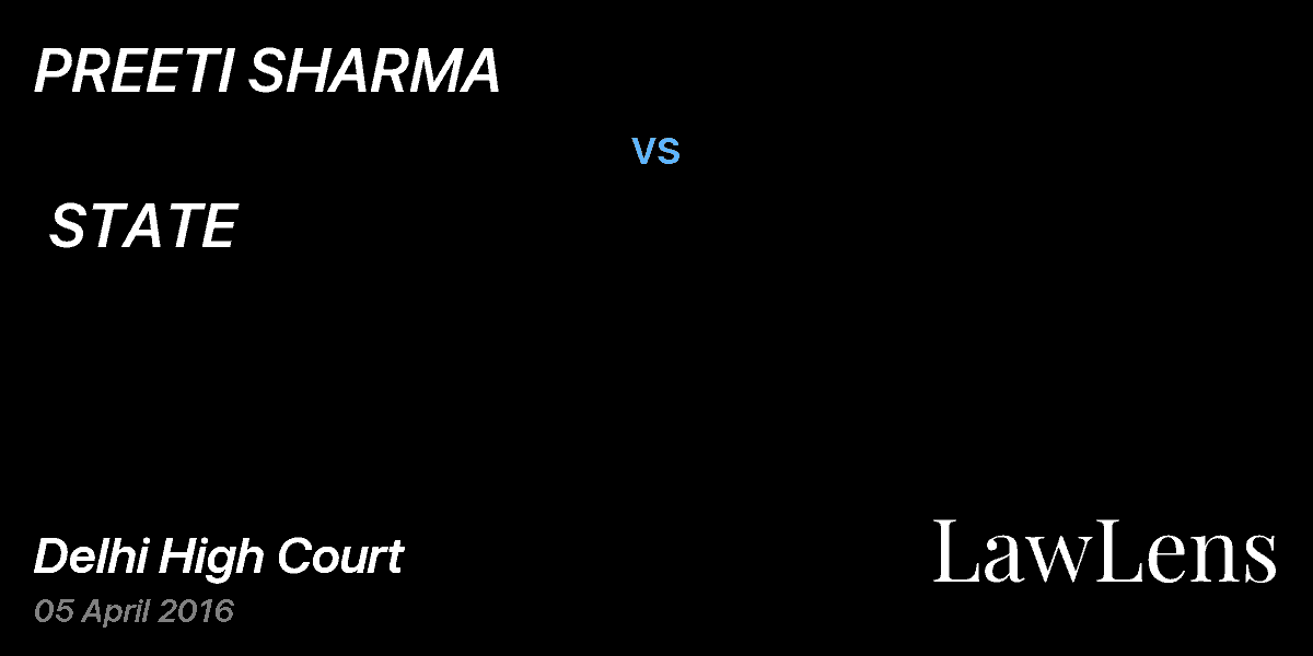 Preview image for PREETI SHARMA vs. STATE