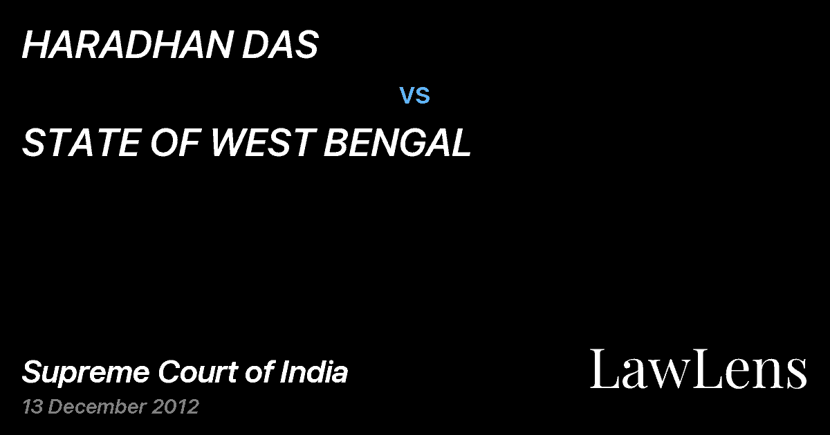 Preview image for HARADHAN DAS vs. STATE OF WEST BENGAL