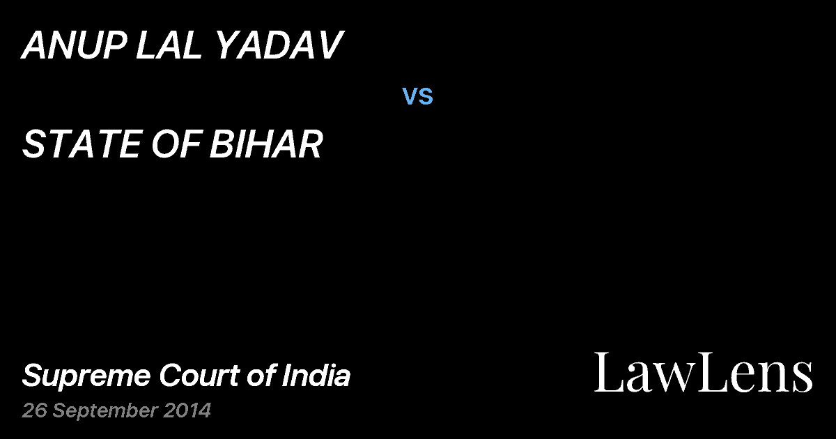 Preview image for ANUP LAL YADAV vs. STATE OF BIHAR