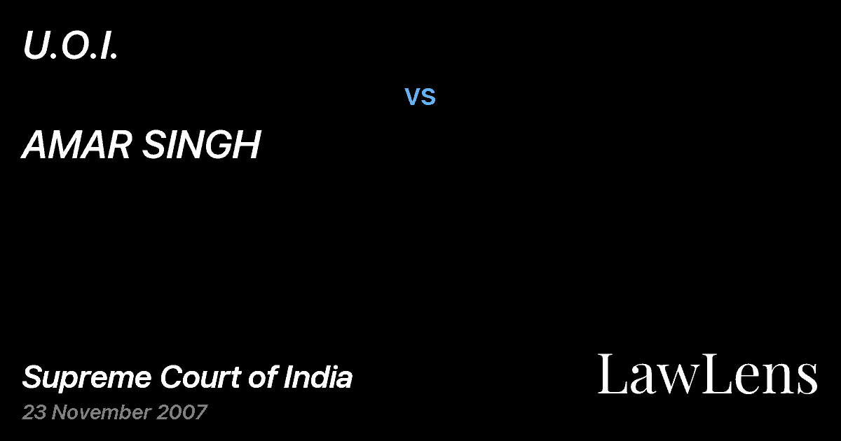 Preview image for U.O.I. vs. AMAR SINGH