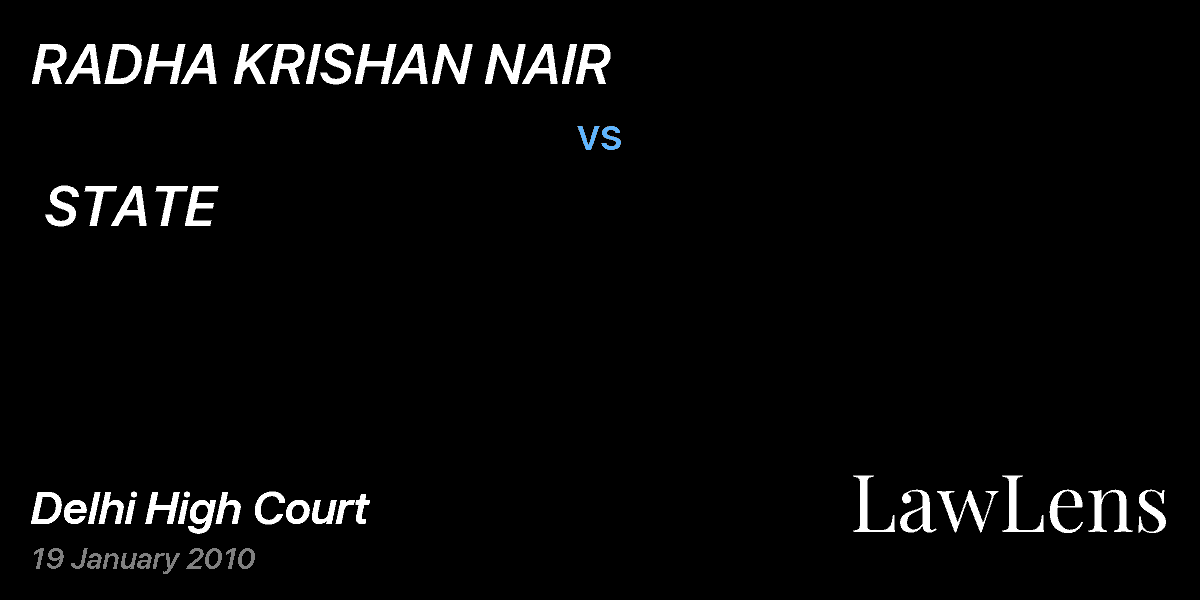 Preview image for RADHA KRISHAN NAIR  vs.  STATE