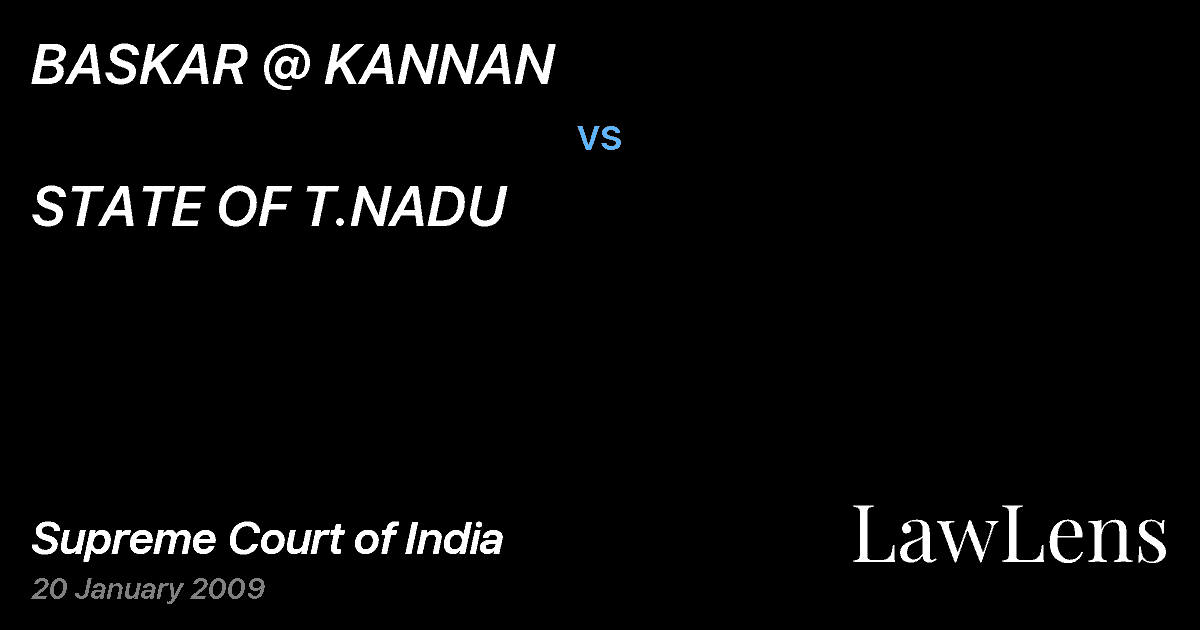 Preview image for BASKAR @ KANNAN vs. STATE OF T.NADU