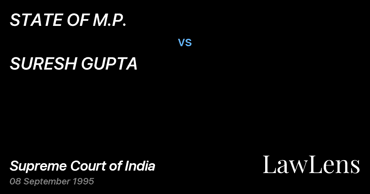 Preview image for STATE OF M.P. vs. SURESH GUPTA