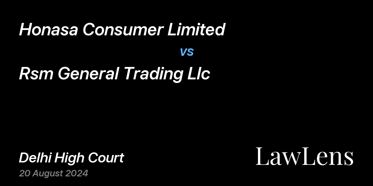 Preview image for Honasa Consumer Limited vs. Rsm General Trading Llc