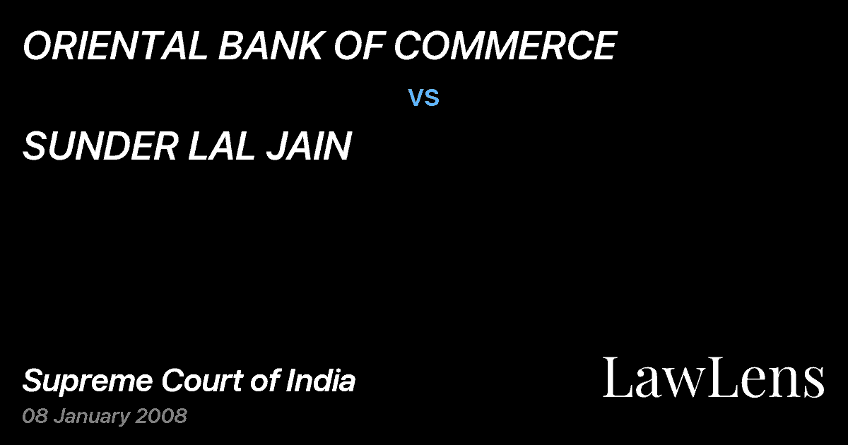 Preview image for ORIENTAL BANK OF COMMERCE vs. SUNDER LAL JAIN