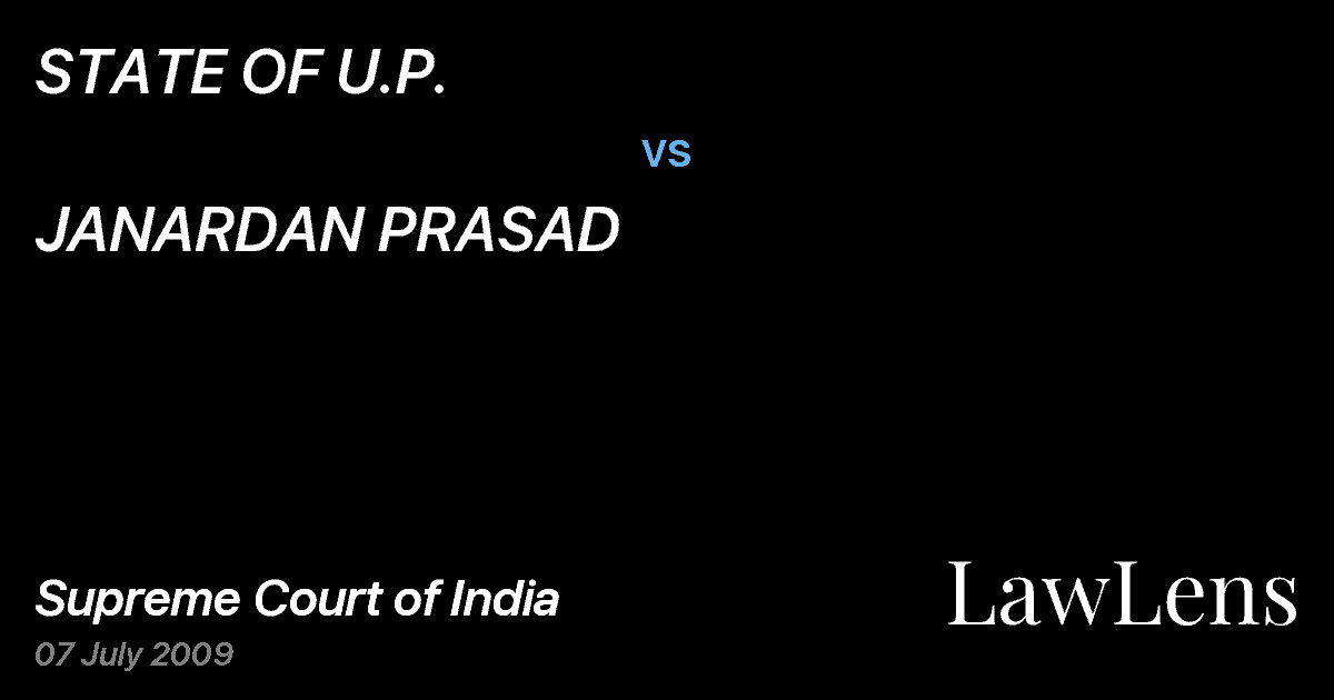 Preview image for STATE OF U.P. vs. JANARDAN PRASAD