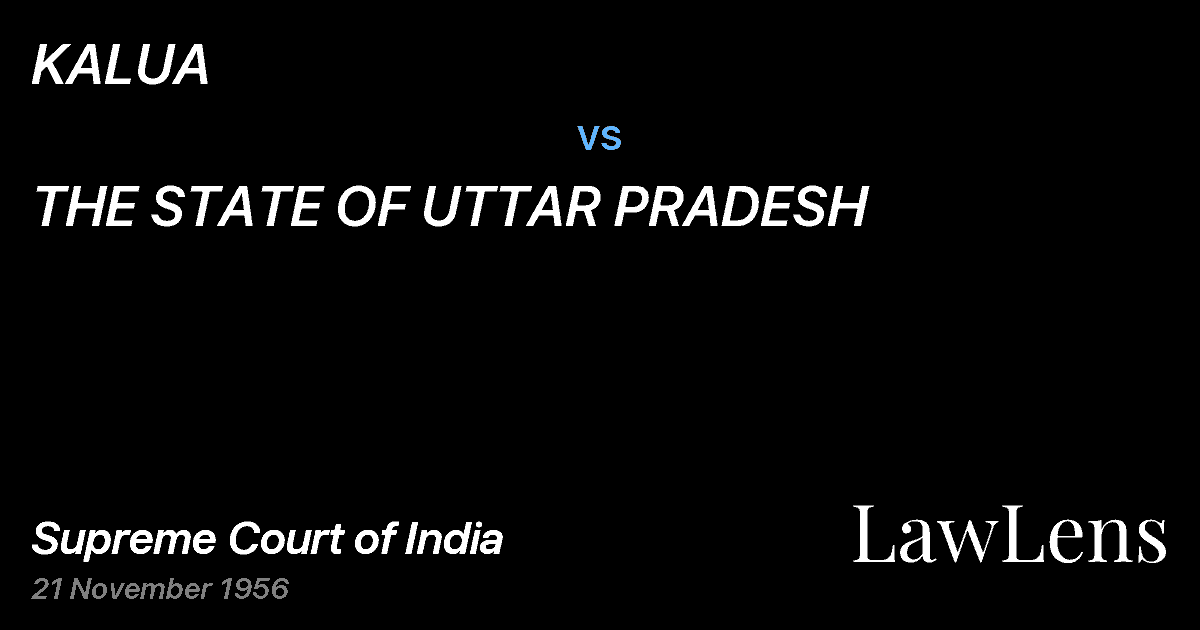 Preview image for KALUA vs. THE STATE OF UTTAR PRADESH