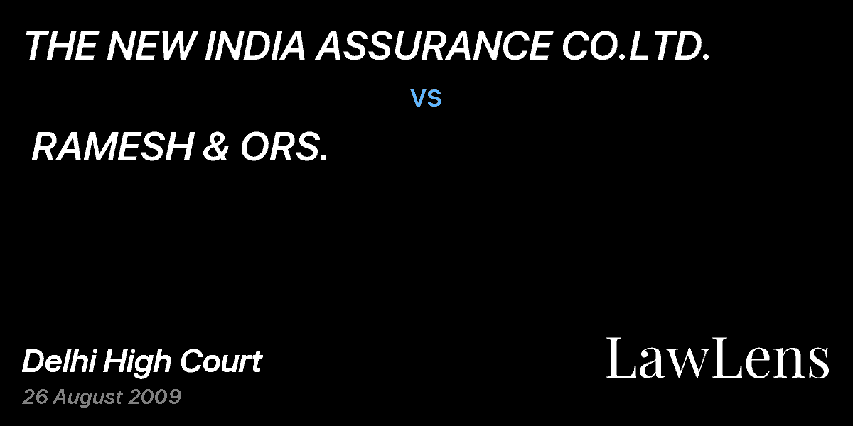 Preview image for THE NEW INDIA ASSURANCE CO.LTD.  vs.  RAMESH & ORS.