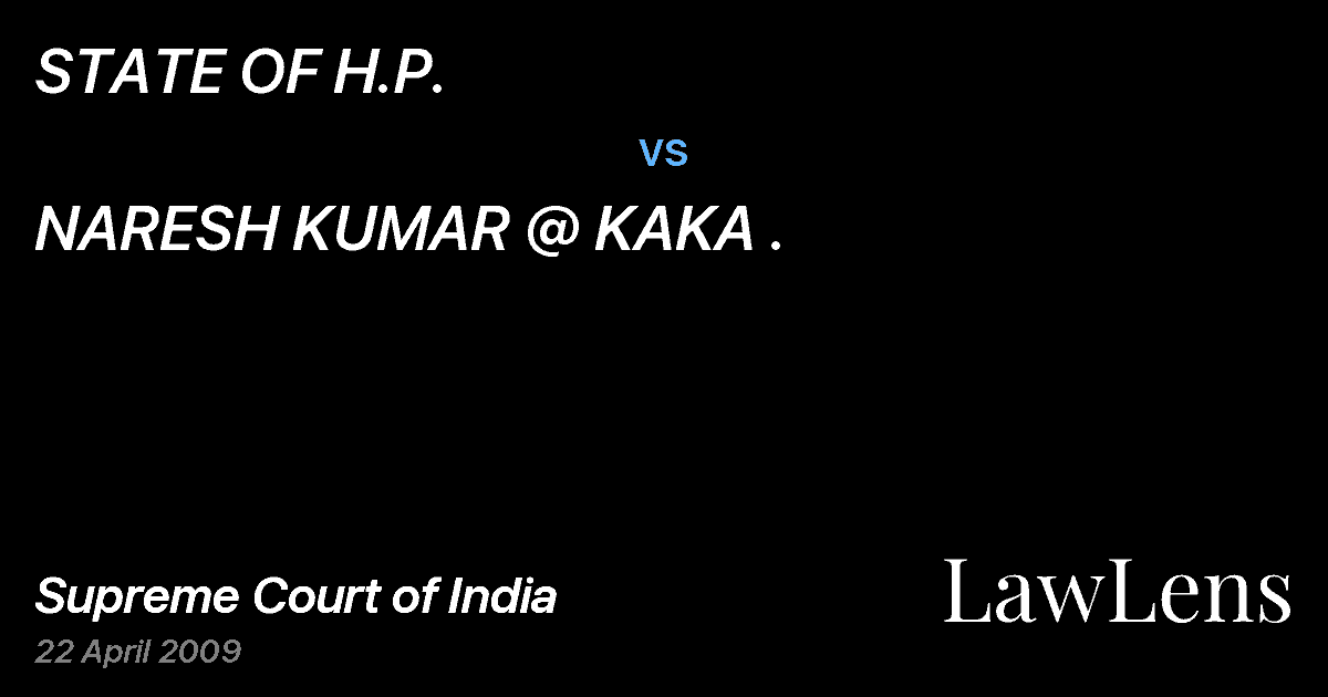 Preview image for STATE OF H.P. vs. NARESH KUMAR @ KAKA .
