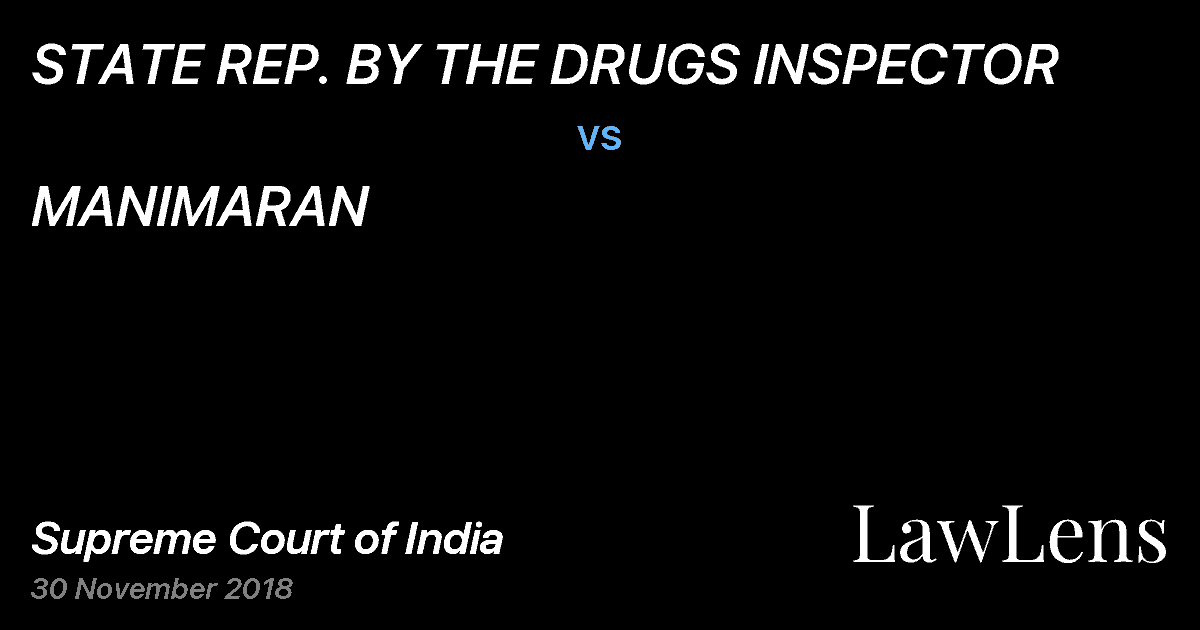 Preview image for STATE REP. BY THE DRUGS INSPECTOR vs. MANIMARAN