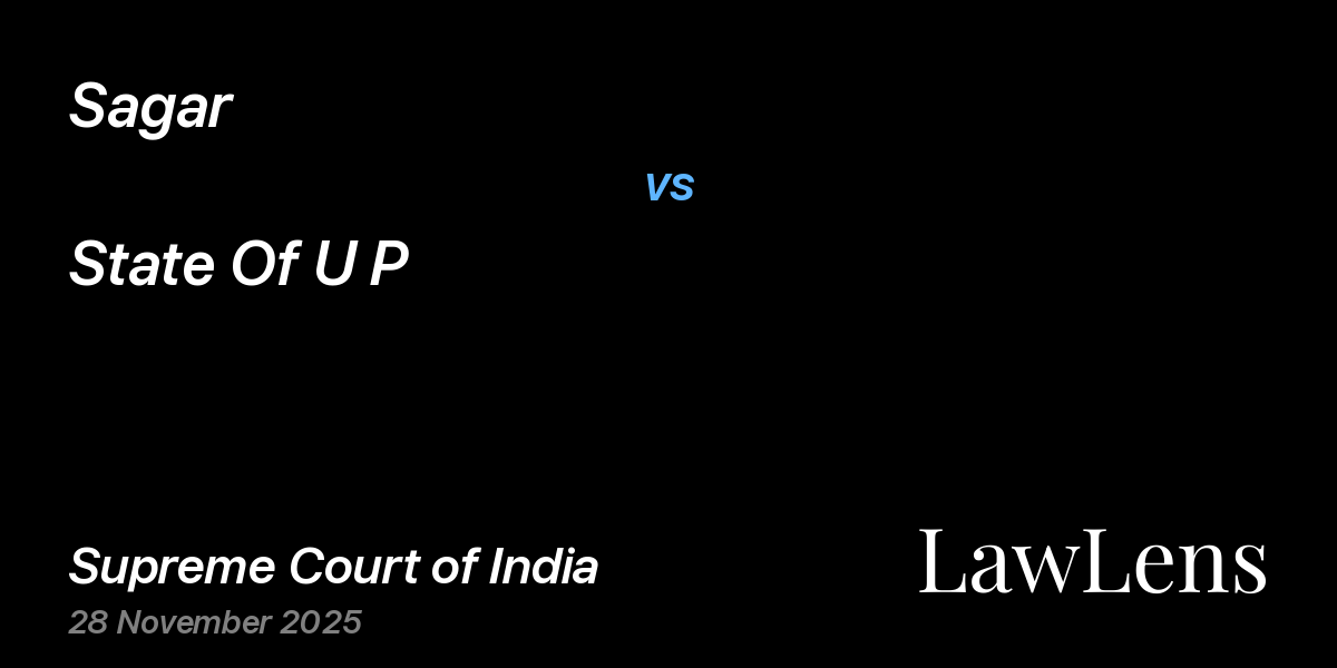 Preview image for Sagar vs. State Of U P