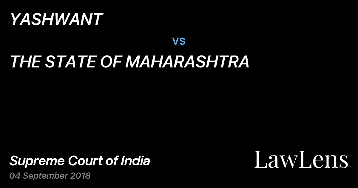 Preview image for YASHWANT vs. THE STATE OF MAHARASHTRA